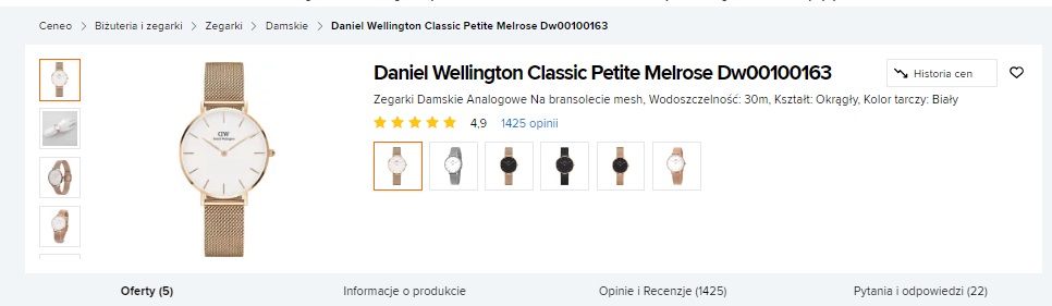zegarek Daniel Wellington opinie