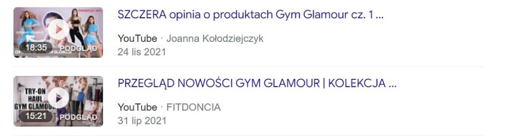 gym glamour opinie